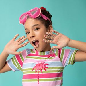 Mascara Acuática Diseño Dona Aqua Trenz